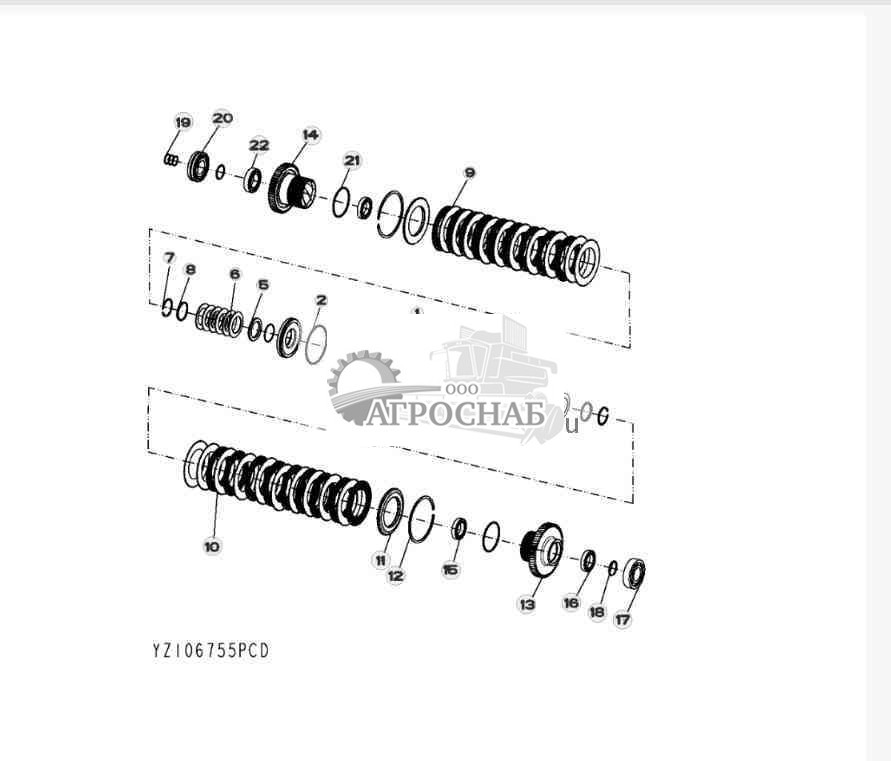 YZ106755 Узел второй ступени 